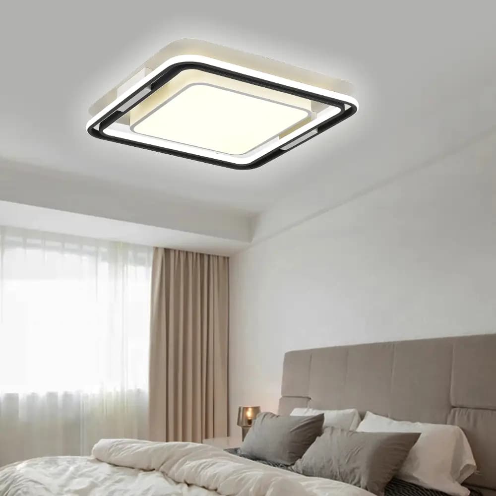 Modern Minimalistic Square Flush Ceiling Light CP165