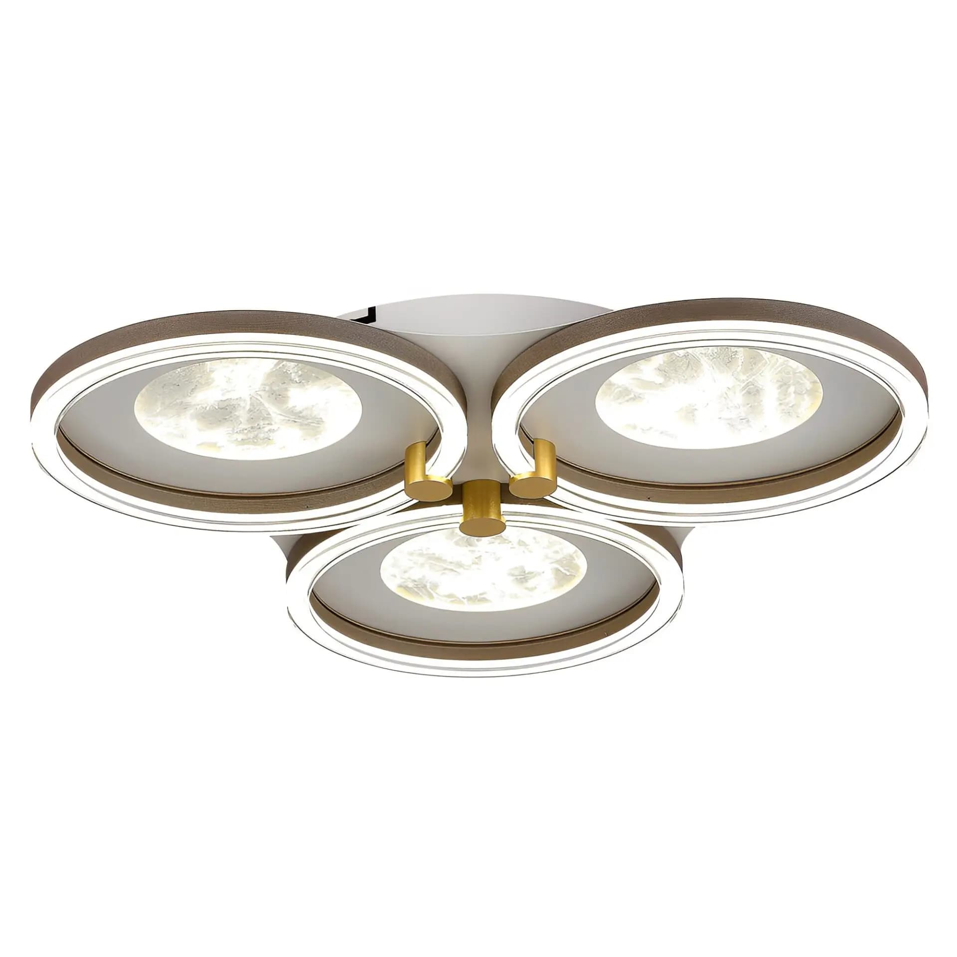 Trio Modern Moon Round Flush Ceiling Light CP168