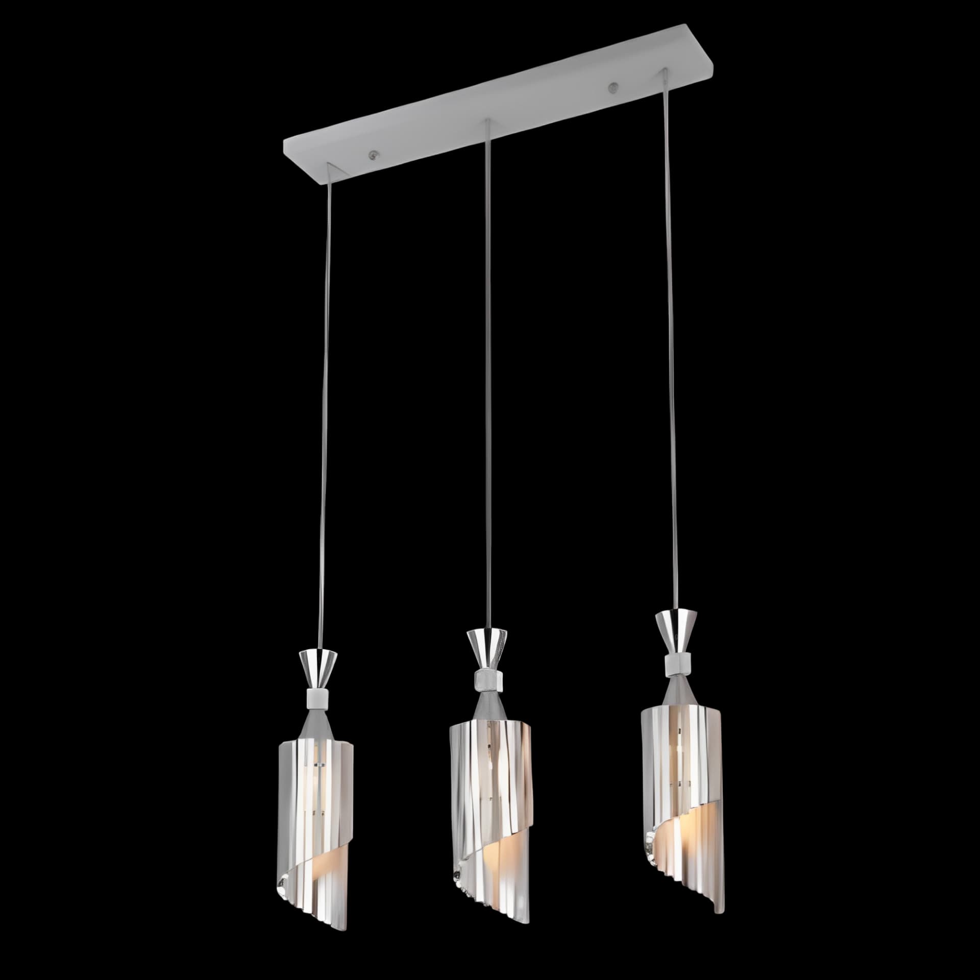 3 Large Chrome Ceiling Pendant Dining Lights CP108