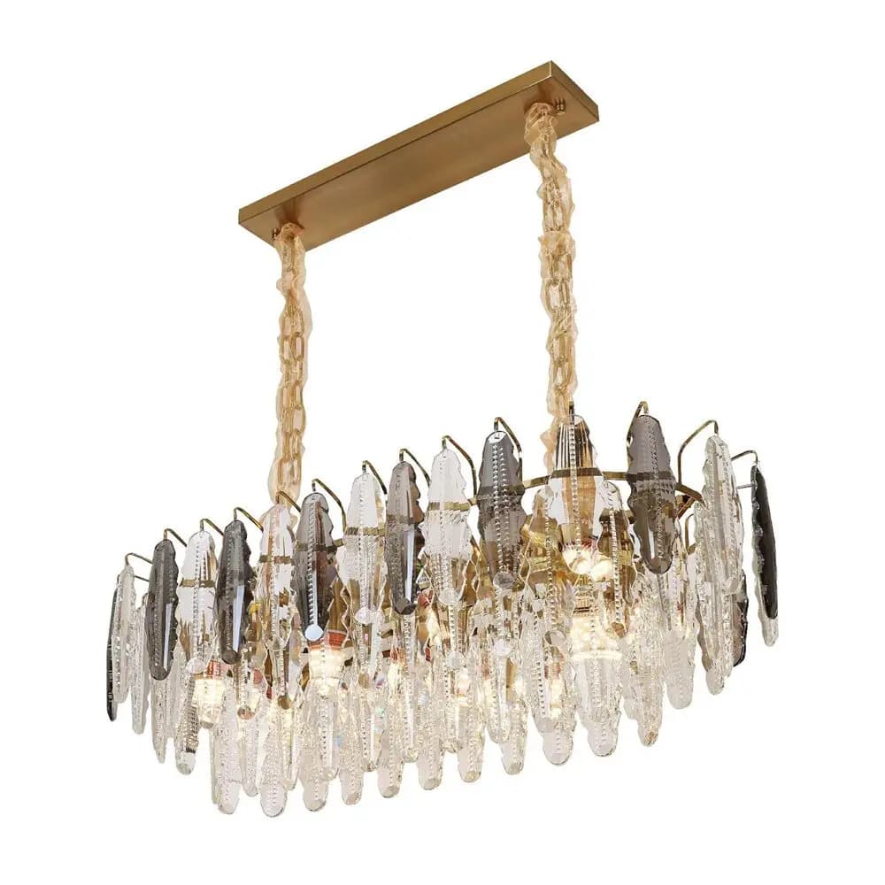 Gold Crystal Leaf Dining Ceiling Chandelier CH09/10G-900*400