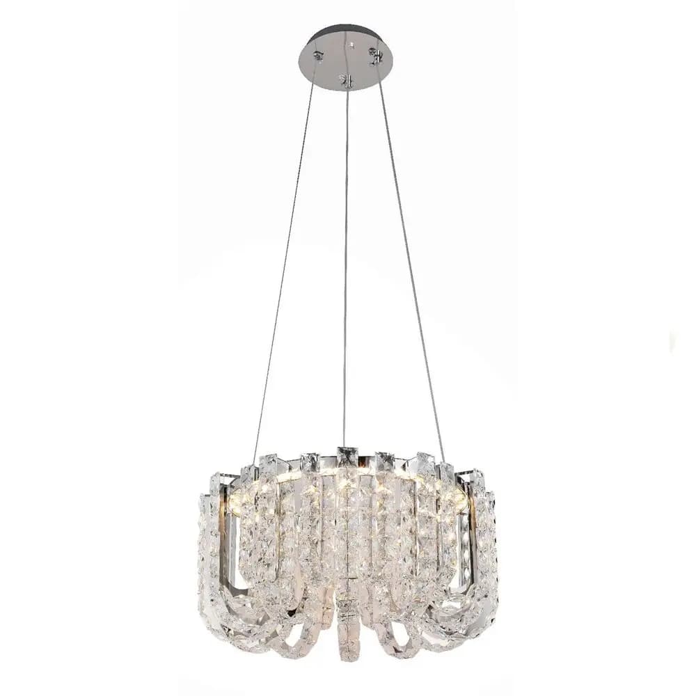 Round Hanging Crystal Loop Ceiling Chandelier CH21/15C-600