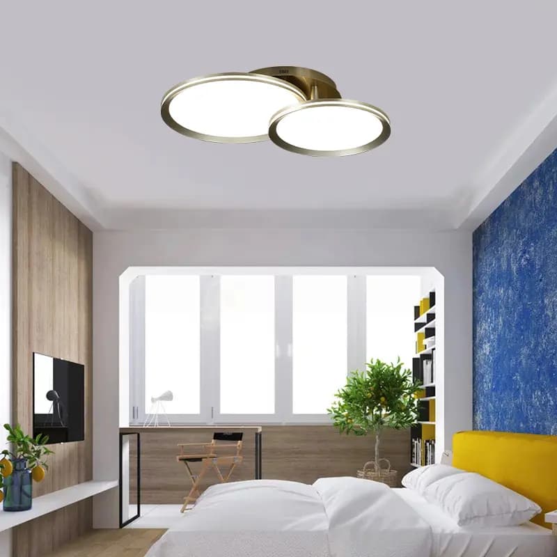 Modern Flush Double Circle Ceiling Light CP180
