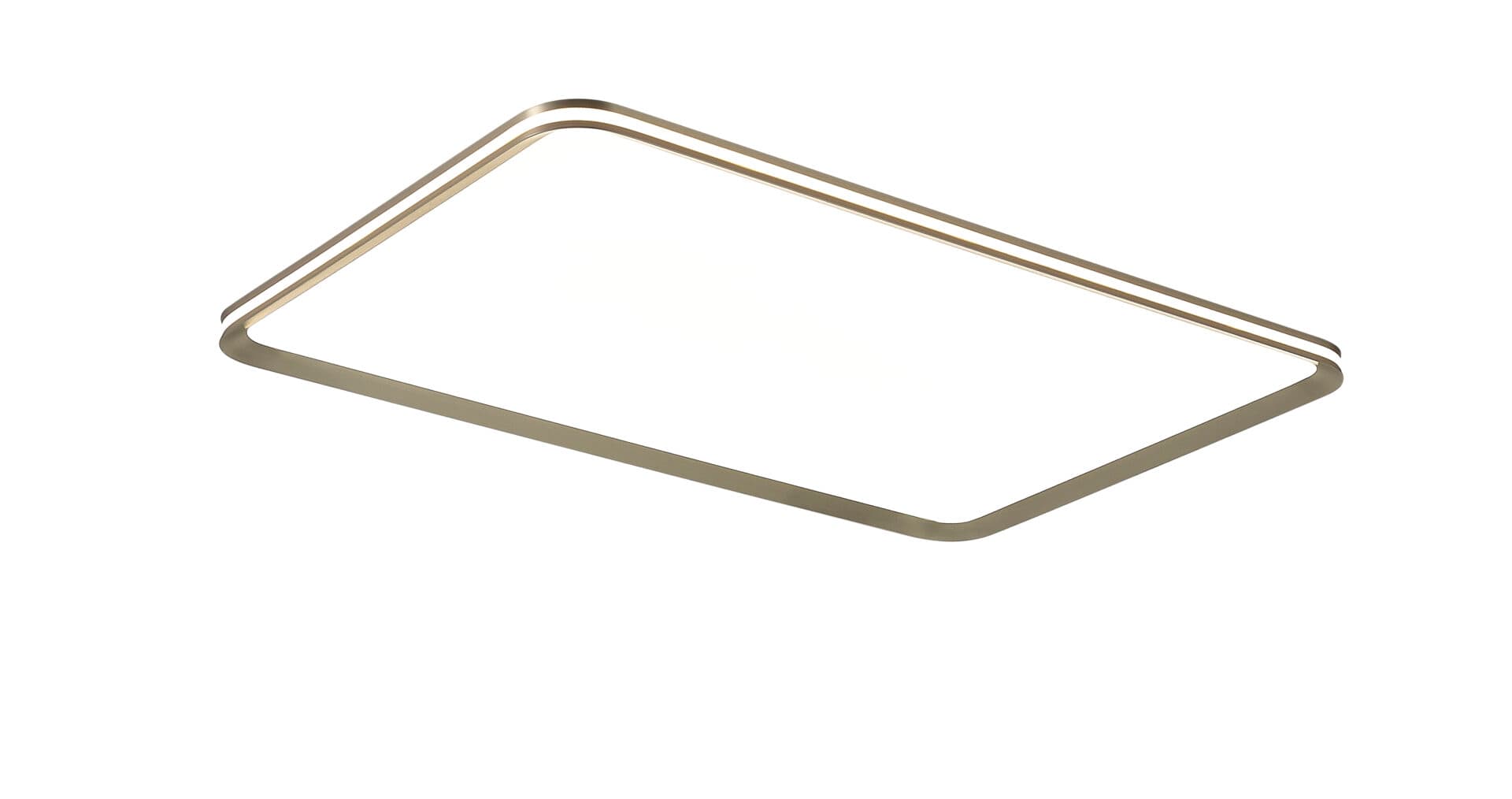 Modern Gold Flush Rectangle Ceiling Light CP181