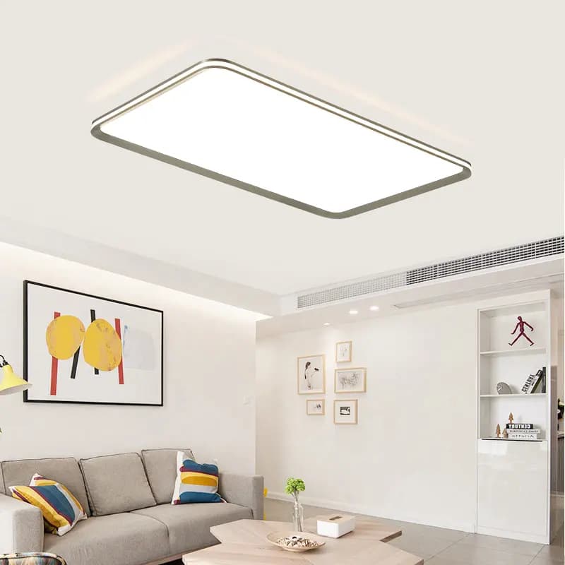 Modern Gold Flush Rectangle Ceiling Light CP181