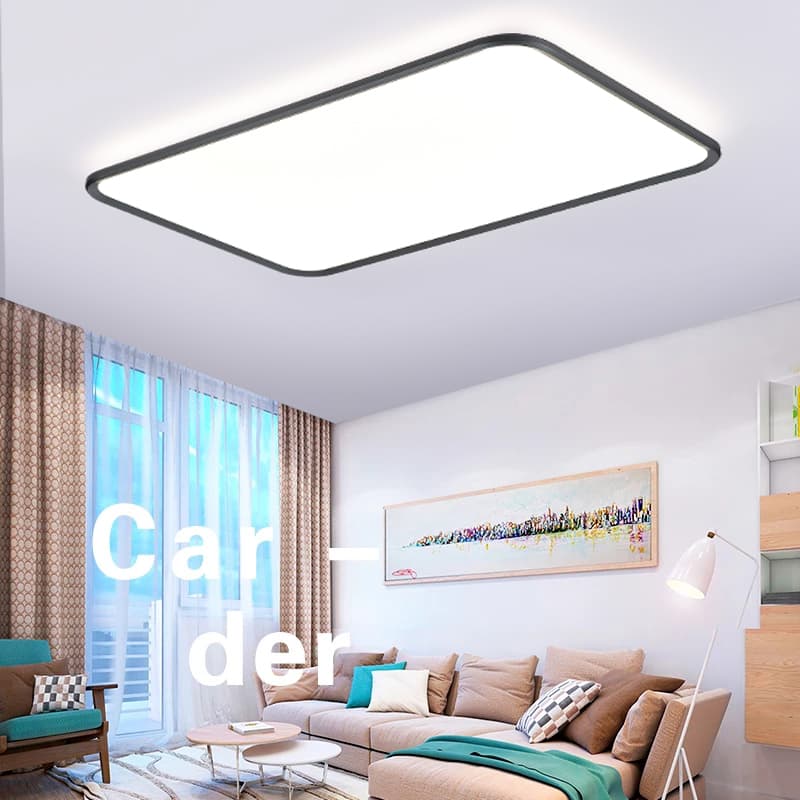 Modern Grey Flush Rectangle Ceiling Light CP185