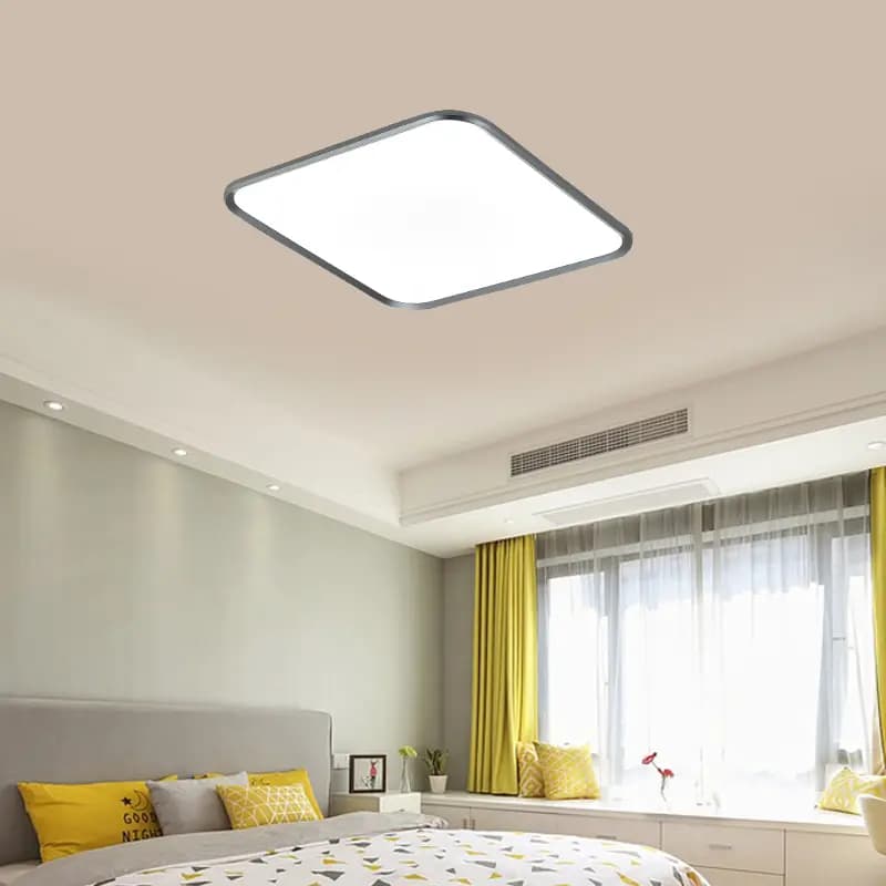 Modern Grey Flush Square Ceiling Light CP188
