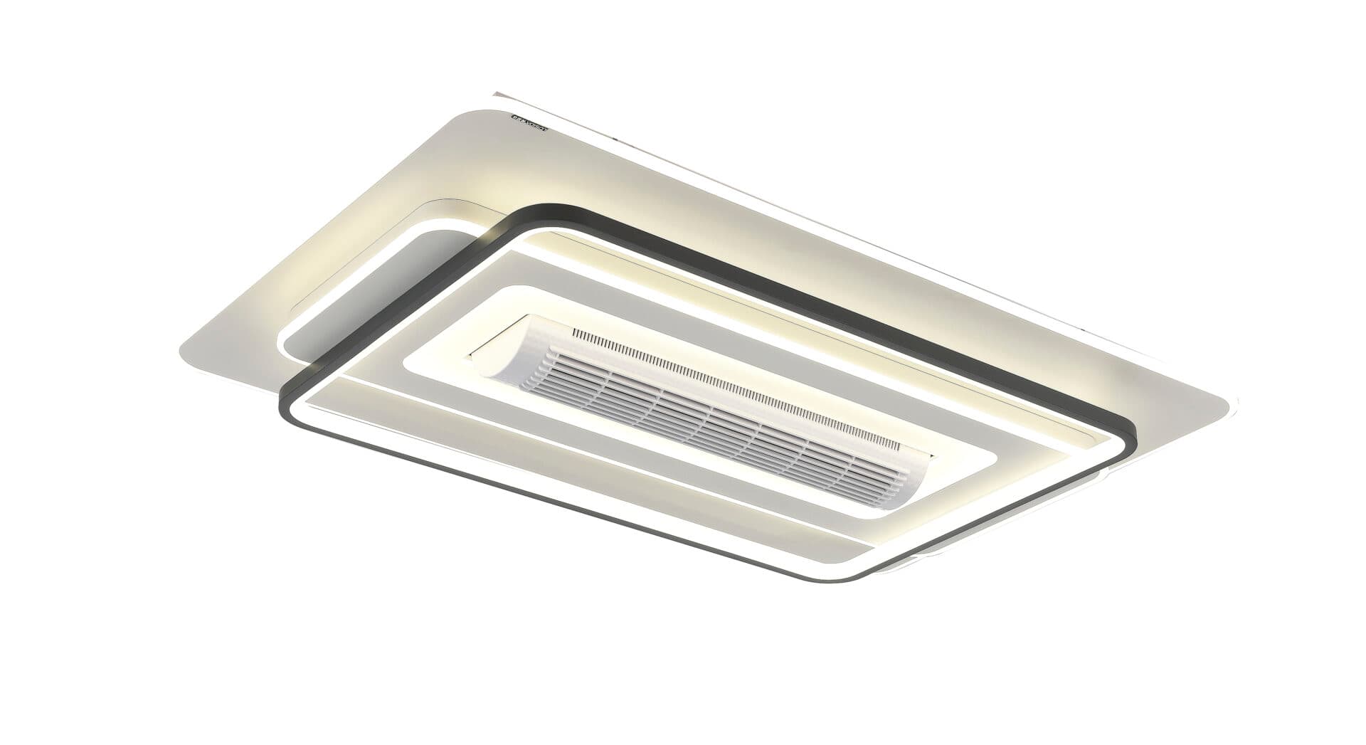 Modern Triple-Tier Grey Rectangle Flush Ceiling Light CP191