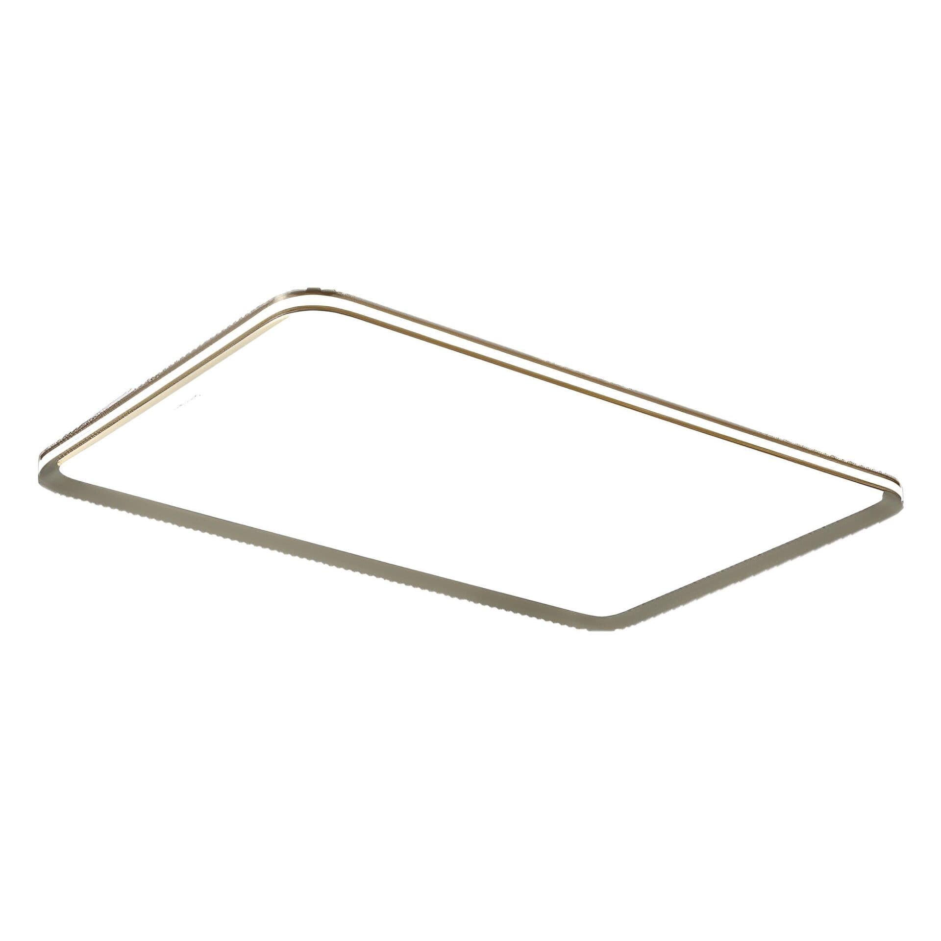 Modern Gold Flush Rectangle Ceiling Light CP181