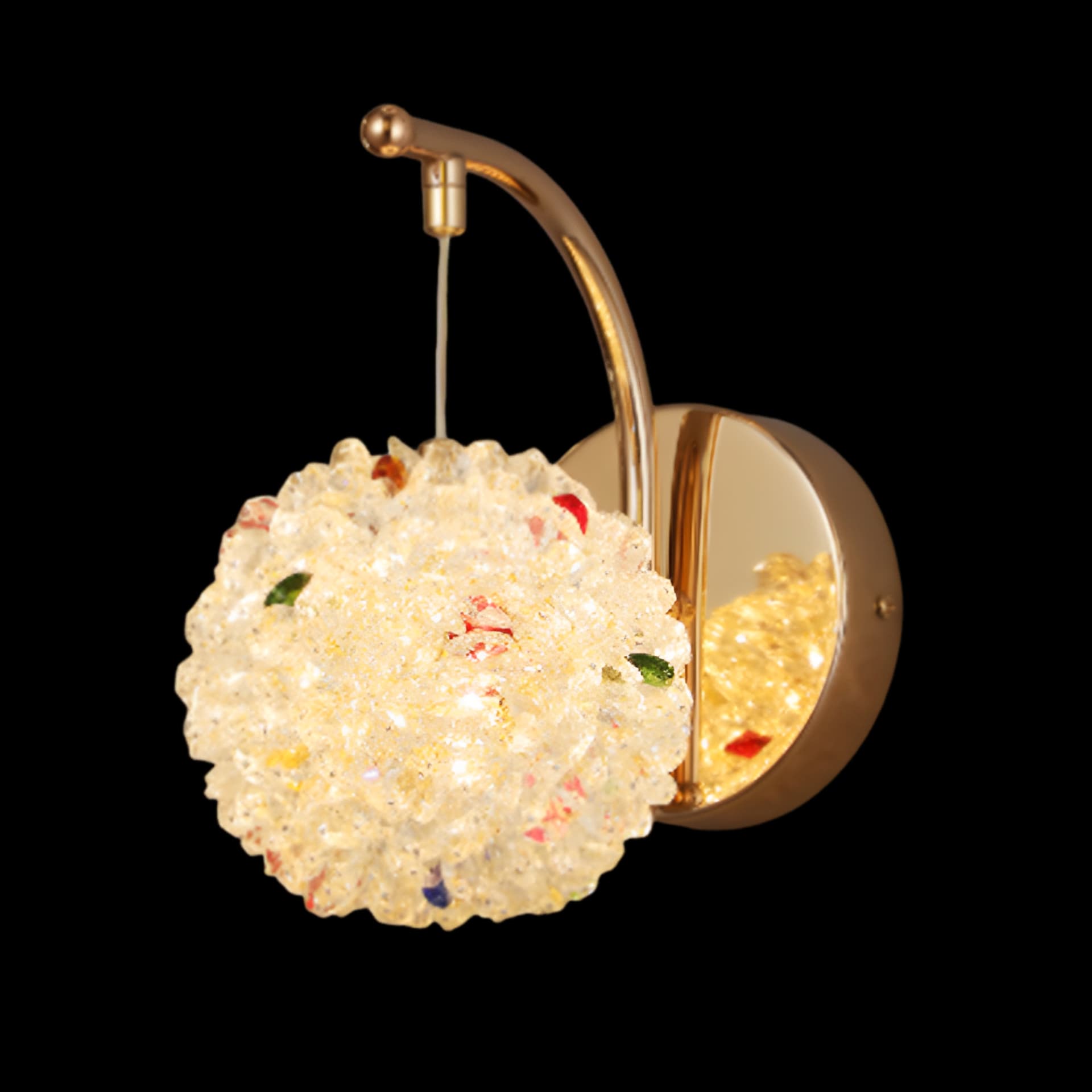 Hanging Crystal Ball Wall Light CH13/1C