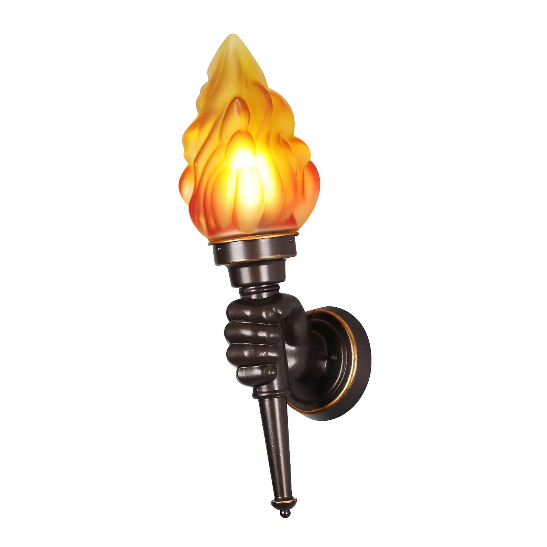 Vintage Style Hand-Held Torch Flame Wall Sconce CP172