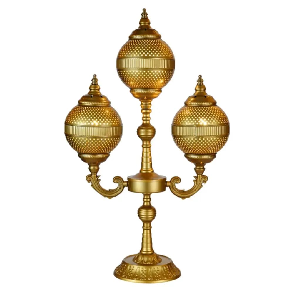Turkish Moroccan Antique Gold Floor Lamp TUR004