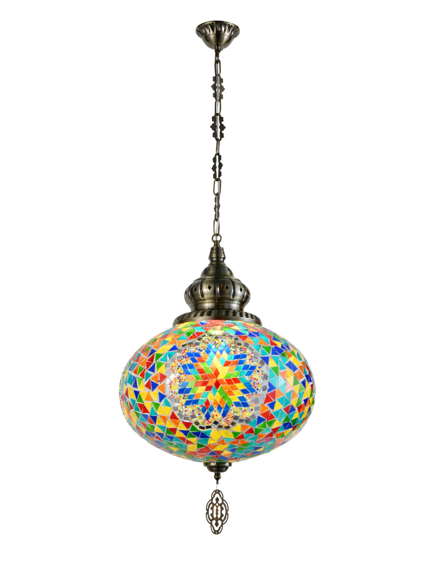 Turkish Moroccan Multicoloured Mosaic Pendant Light TUR006-B