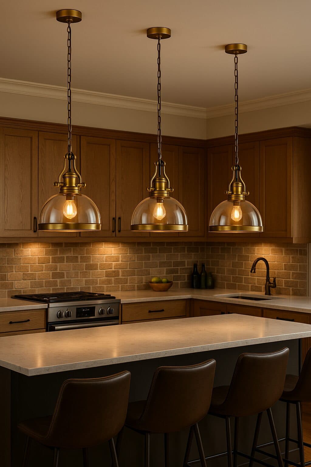 Gold Bronze Hanging Pendant Lamp CP207