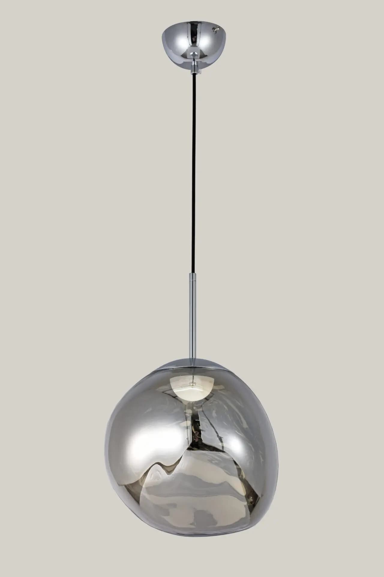 Smoky Organic Filament Chrome Pendant Light CP223
