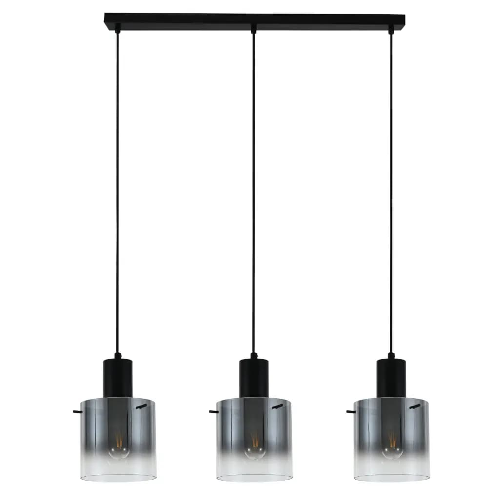 Modern 3-Light Gradient Glass Linear Pendant Light  CP241/3BL
