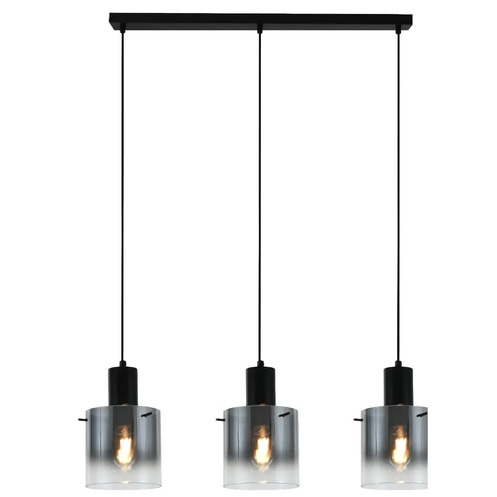 Modern 3-Light Gradient Glass Linear Pendant Light  CP241/3BL