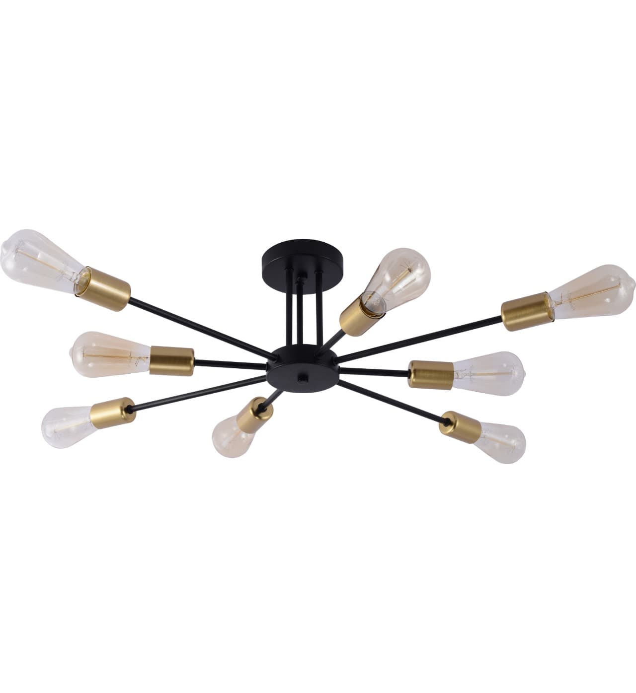 CP243/8BG 8 Arm Stylish Gold and Black Ceiling Light