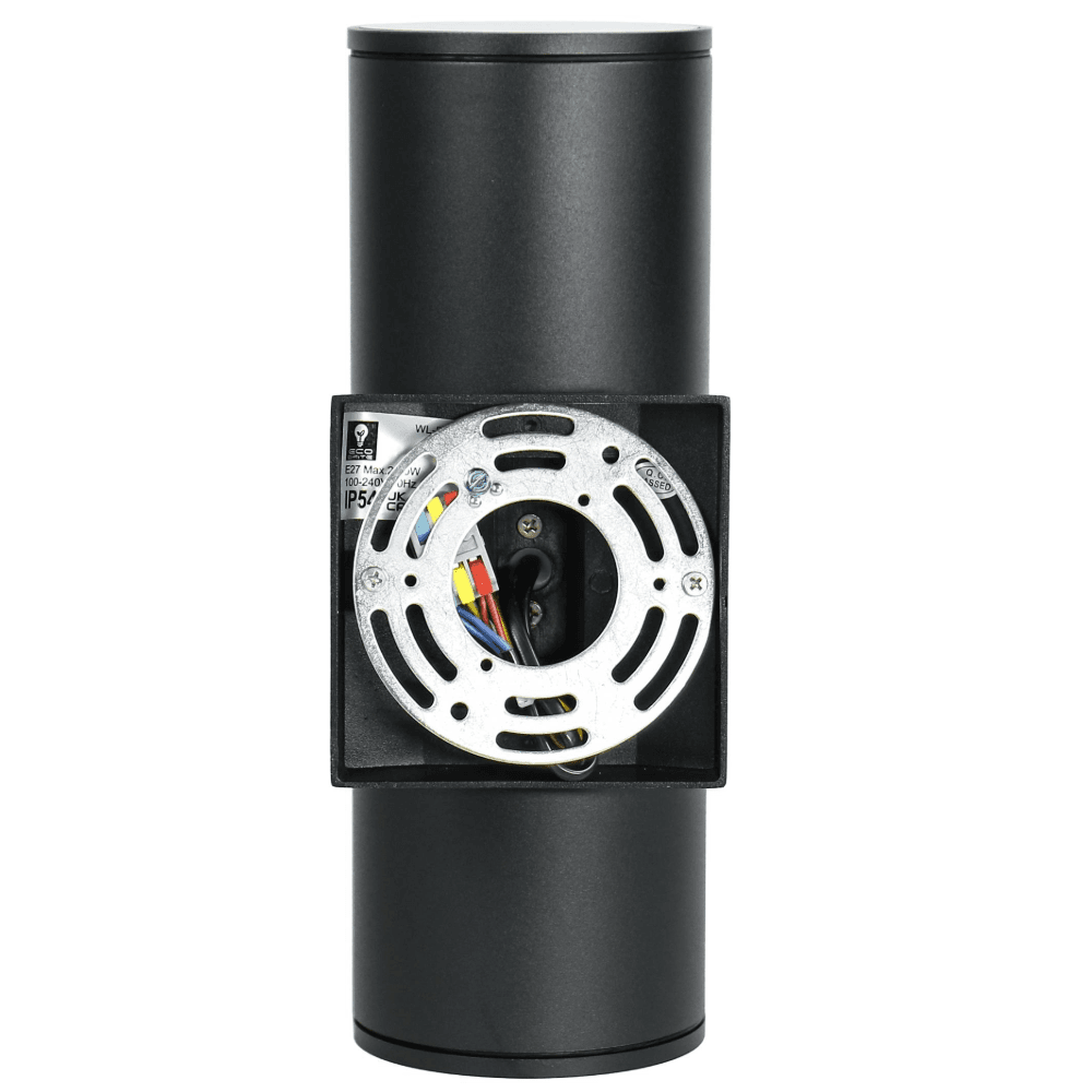 WL-B43/BL Modern Black Cylindrical Up/Down Wall Light