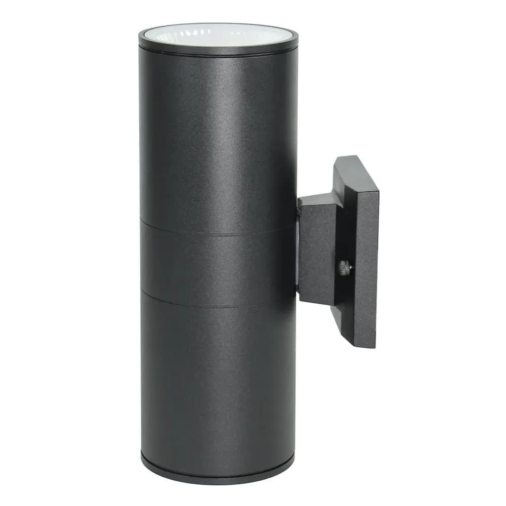 WL-L43/BL-3CCT Modern Black Cylindrical Up/Down Wall Light with 3CCT Technology