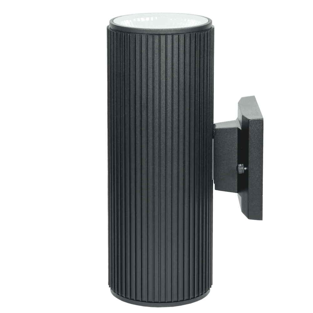 WL-L44/BL-3CCT Modern Black Cylindrical Up/Down Wall Light with 3CCT Technology