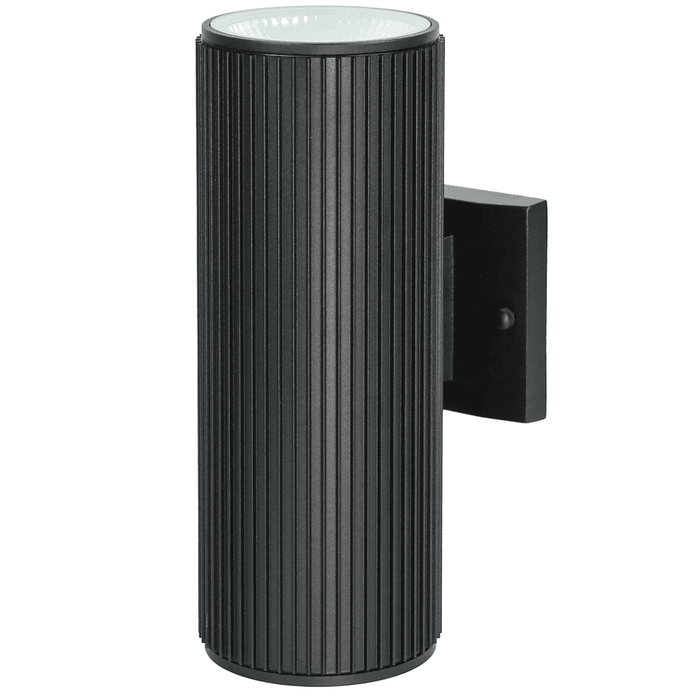 WL-L44/BL-3CCT Modern Black Cylindrical Up/Down Wall Light with 3CCT Technology