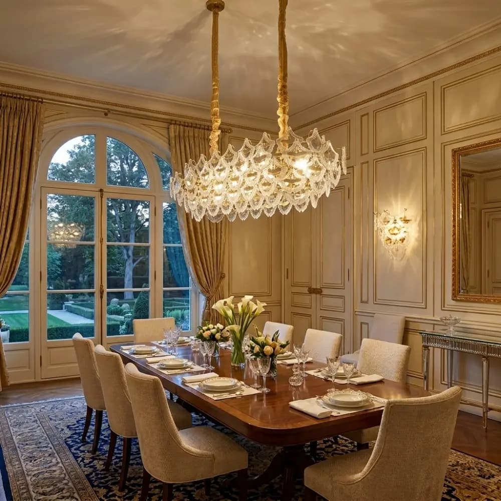 Grand French Gold Round Crystal Chandelier CH267 CH267/14G-1000*350