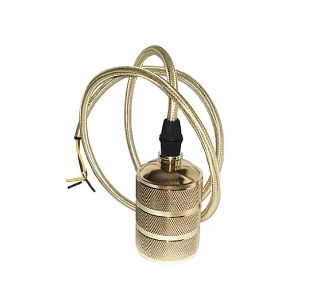 Gold Striped Filament Bulb Holder