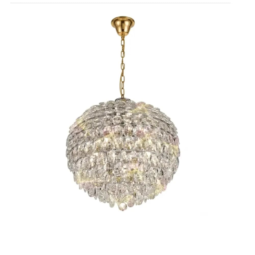 Round Gold Chandelier - CH248/9