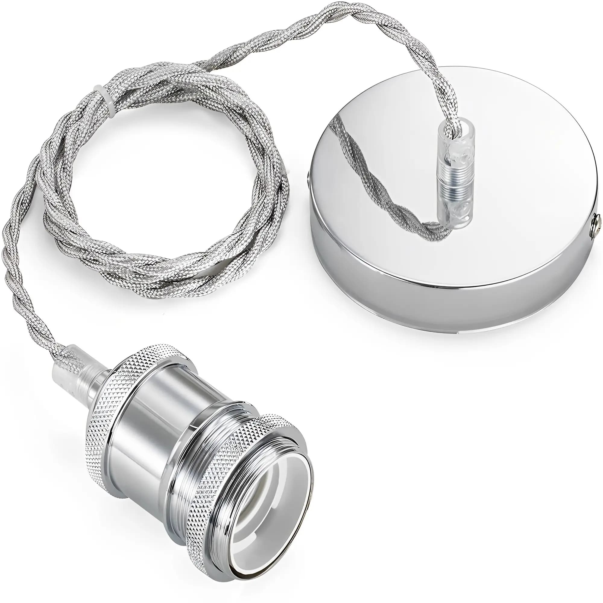 Chrome Ceiling Pendant Light Holder DSY-DT-004