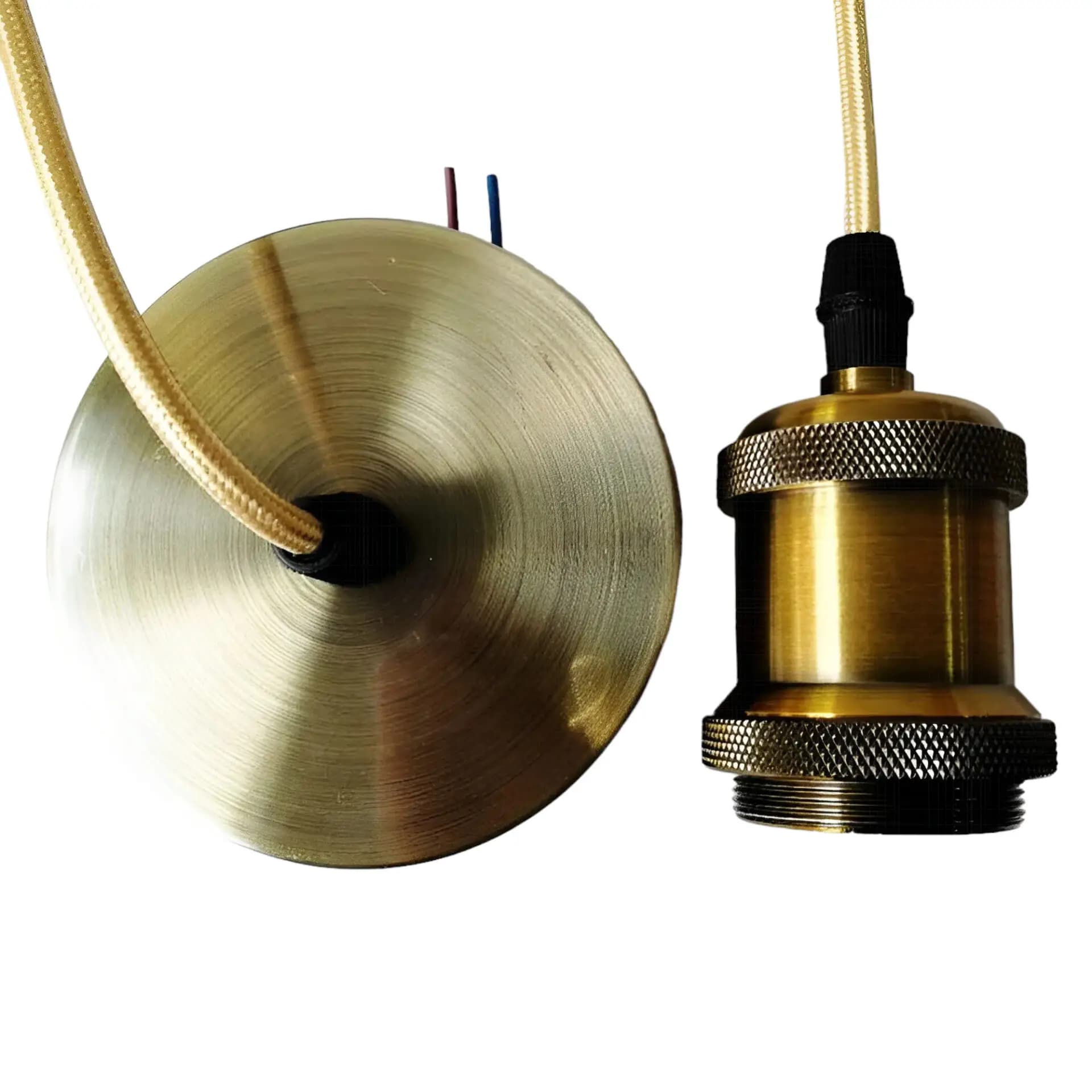 Gold Bronze Ceiling Pendant Light Holder DSY-DT-003