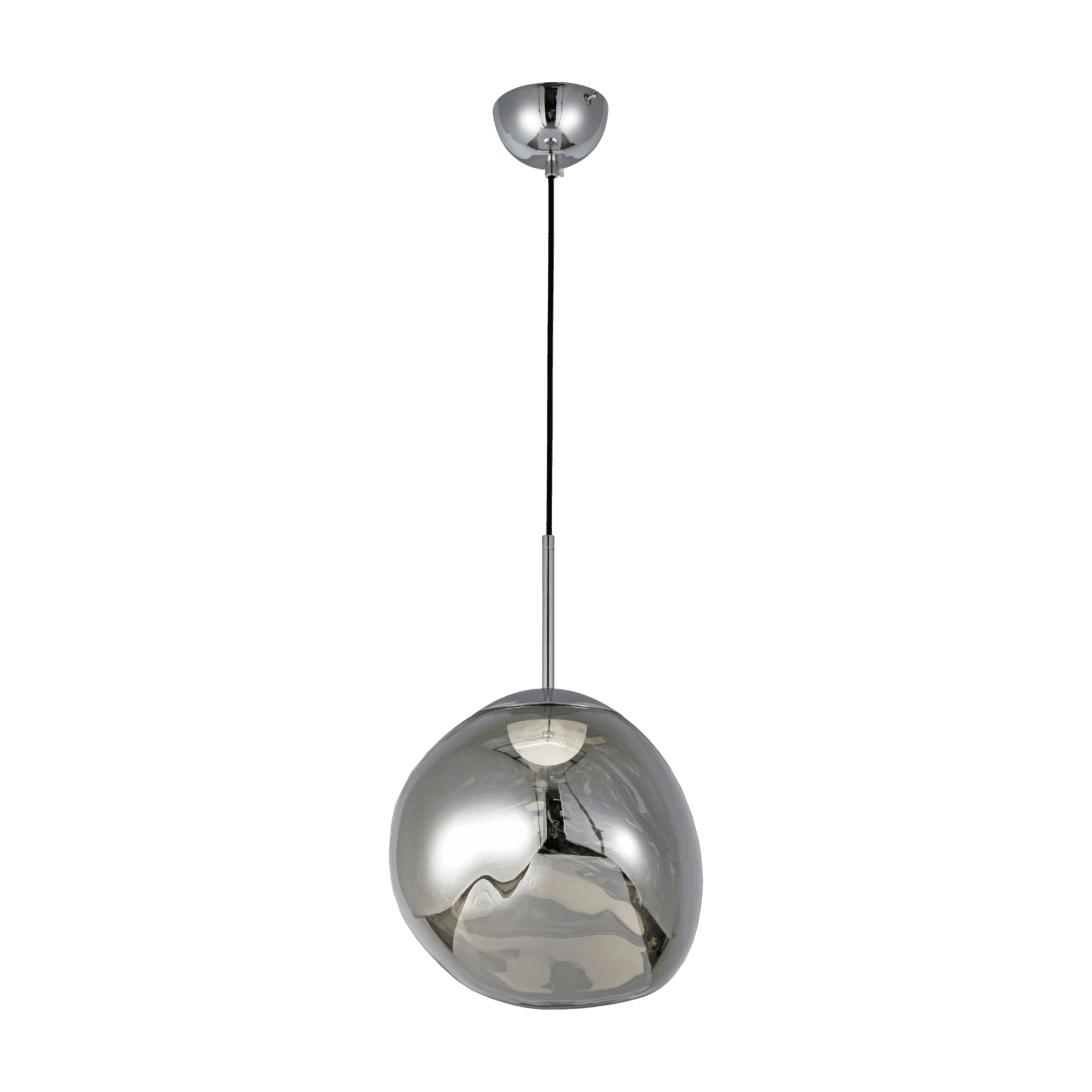 Smoky Organic Filament Chrome Pendant Light CP223